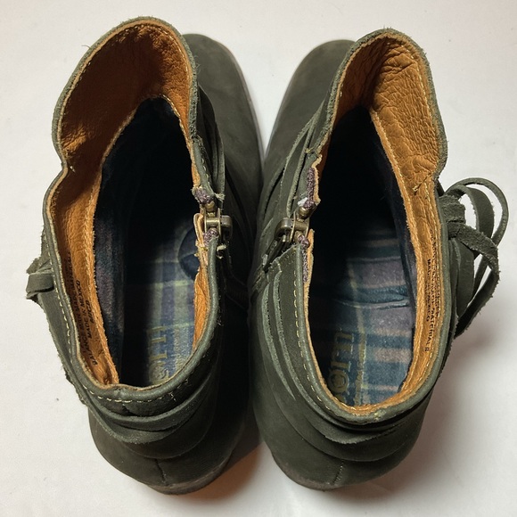 Born Mico Brown Suede Leather Ankle Boots Booties - Picture 13 of 13